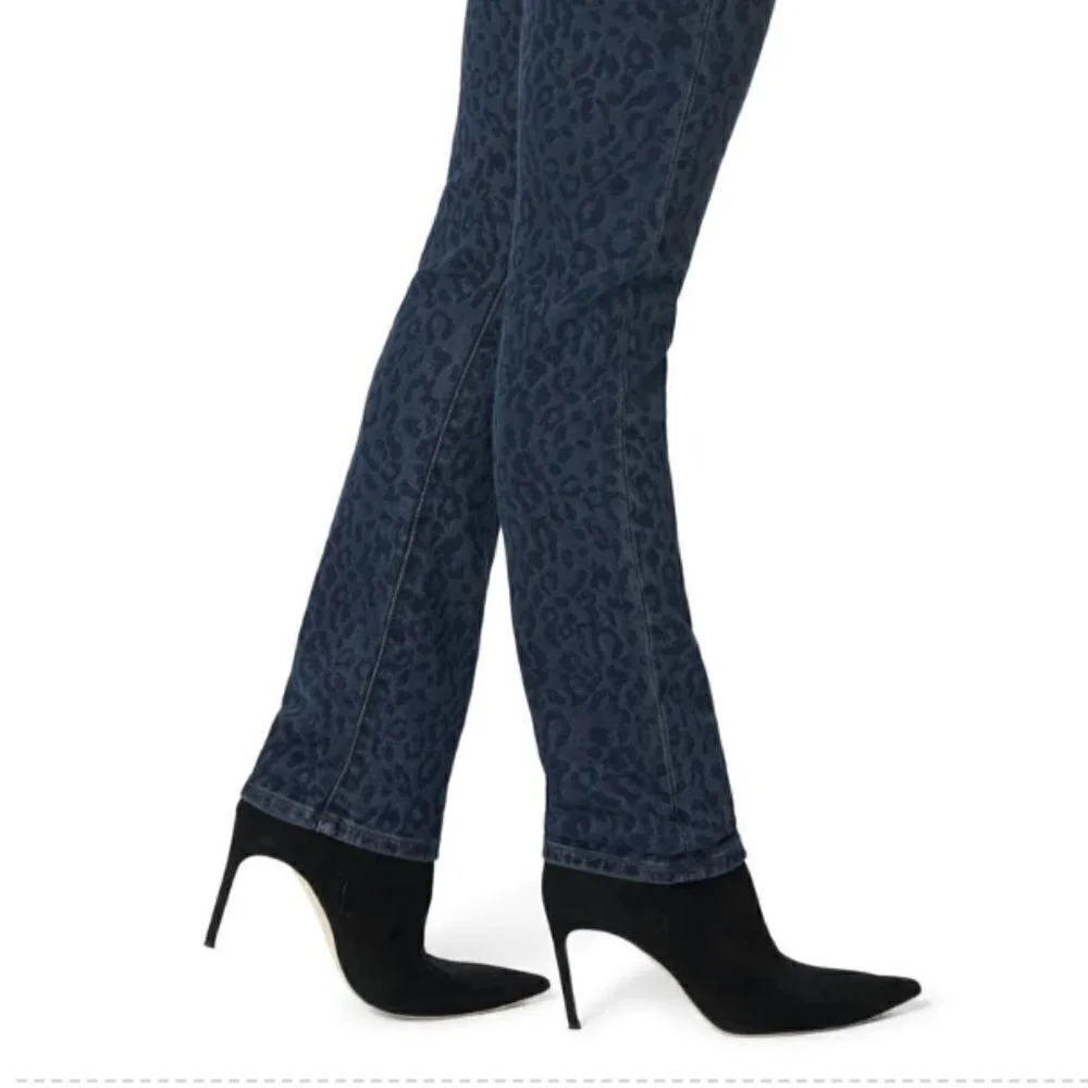 Joe's Jeans-The Milla Slim Straight Blue Cheetah Jeans (NIP) - Picture 4 of 6